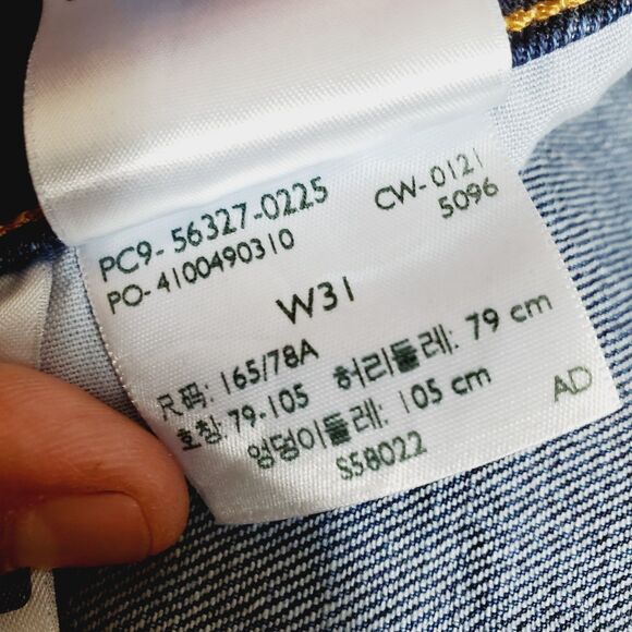 Levis Womens 501 Denim Shorts Dark Wash Size 31 - Picture 7 of 7